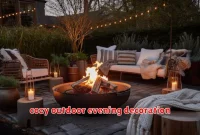 cozy outdoor evening decoration