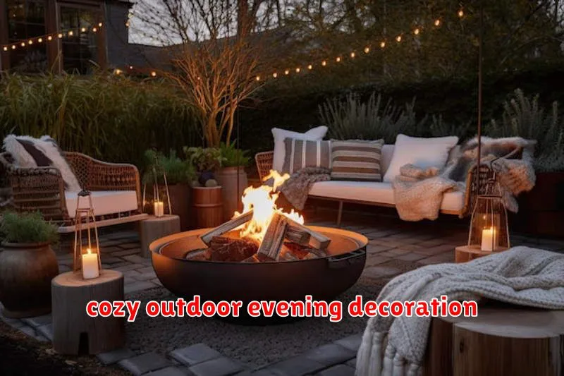cozy outdoor evening decoration