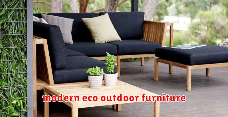 modern eco outdoor furniture