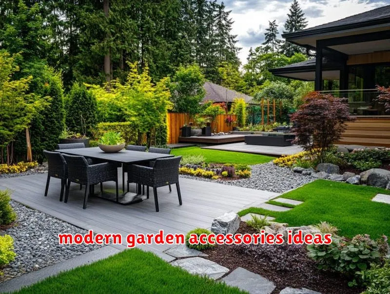 modern garden accessories ideas