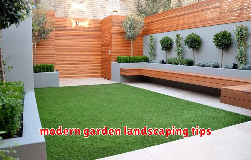 modern garden landscaping tips